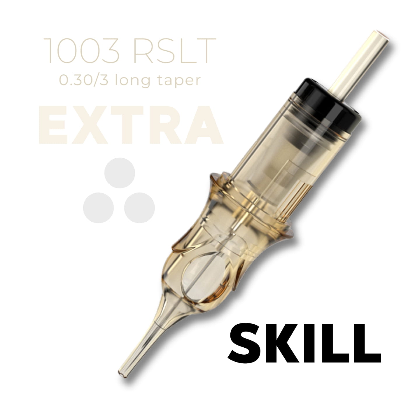 NEEDLE EXTRA SKILL (20 PCS.) ROUND SHADER LONG TAPER 1003 RSLT 0.30 / 3