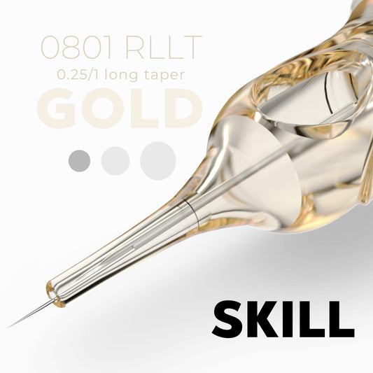 NEEDLE GOLD SKILL (20 PCS.) LONG TAPER 0801 RLLT 0.25 / 1