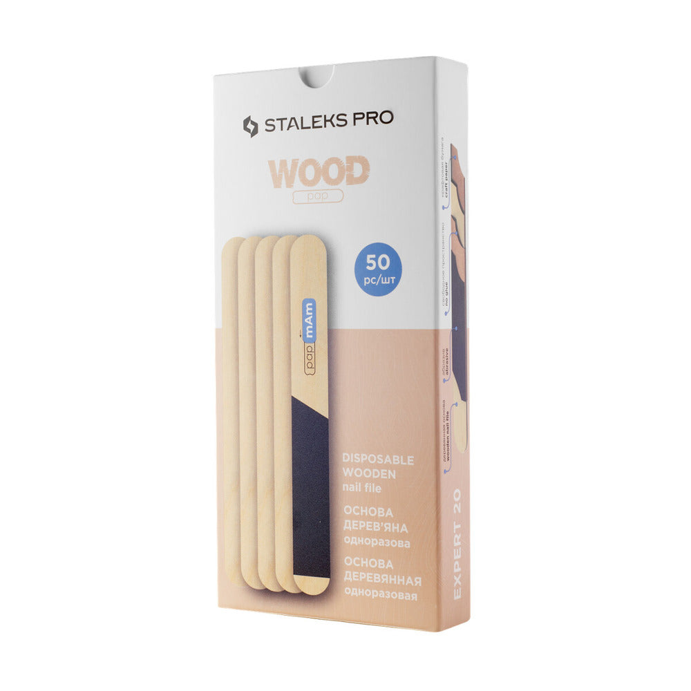       StaleksDisposablewoodennailfile_straight_base_EXPERTWBE-202 product view 1