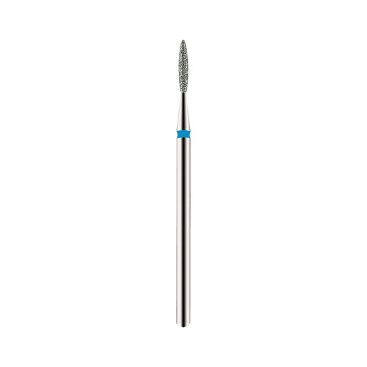 FA11B016/8 Staleks_Diamond_nail_drill_bit_pointed_Flame_Blue_1.6mm_8mm